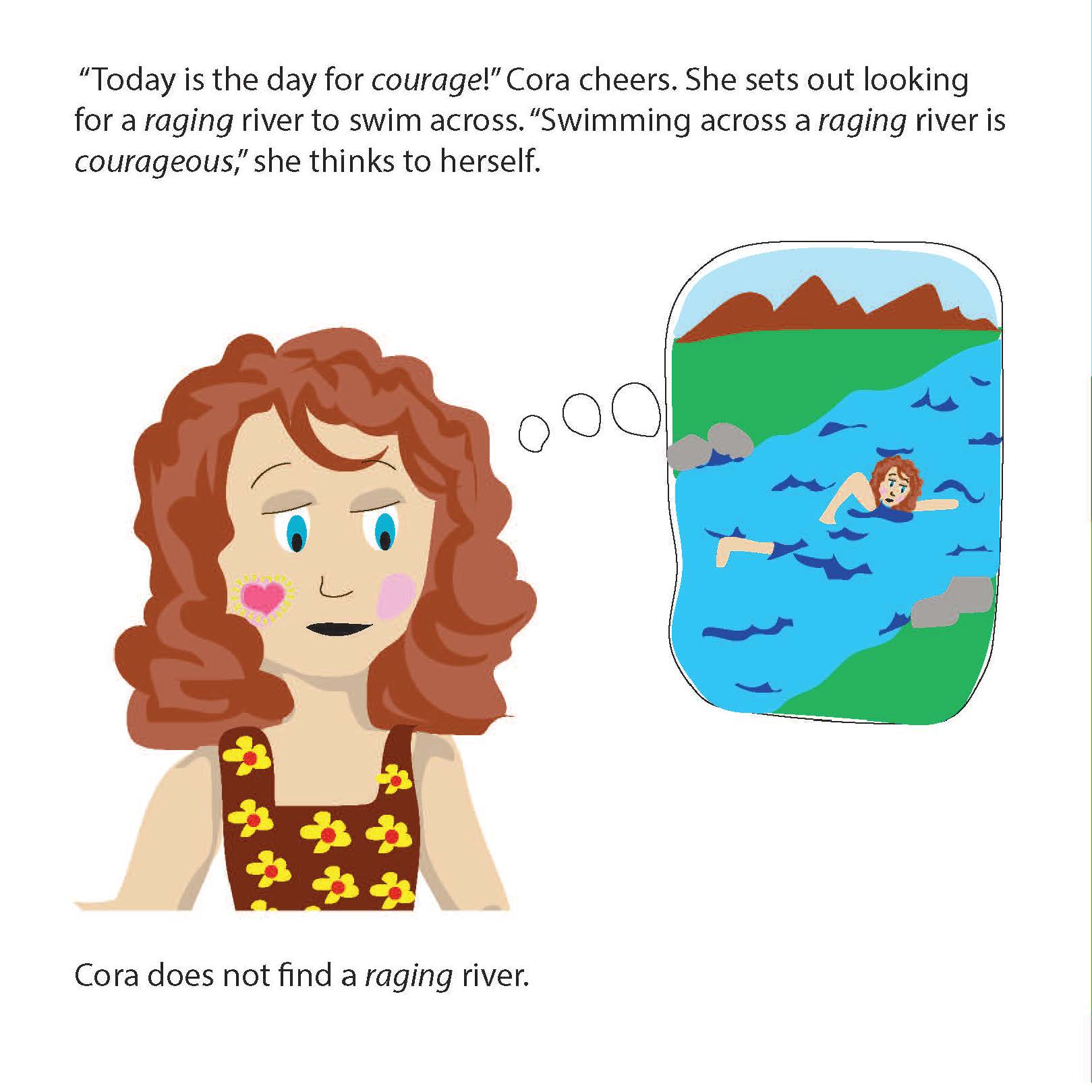 Cora Courage - finished illustrated spread, page 12
