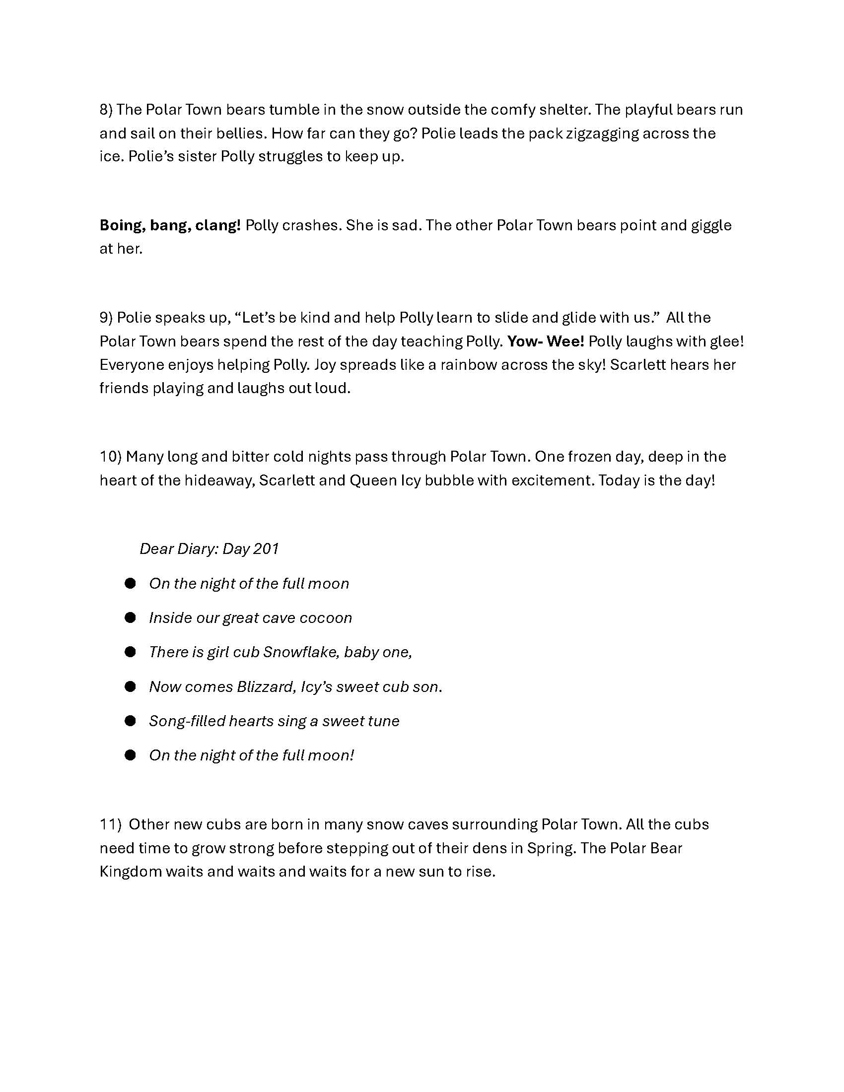 Scarlett's Tapestry Trails - original manuscript pages